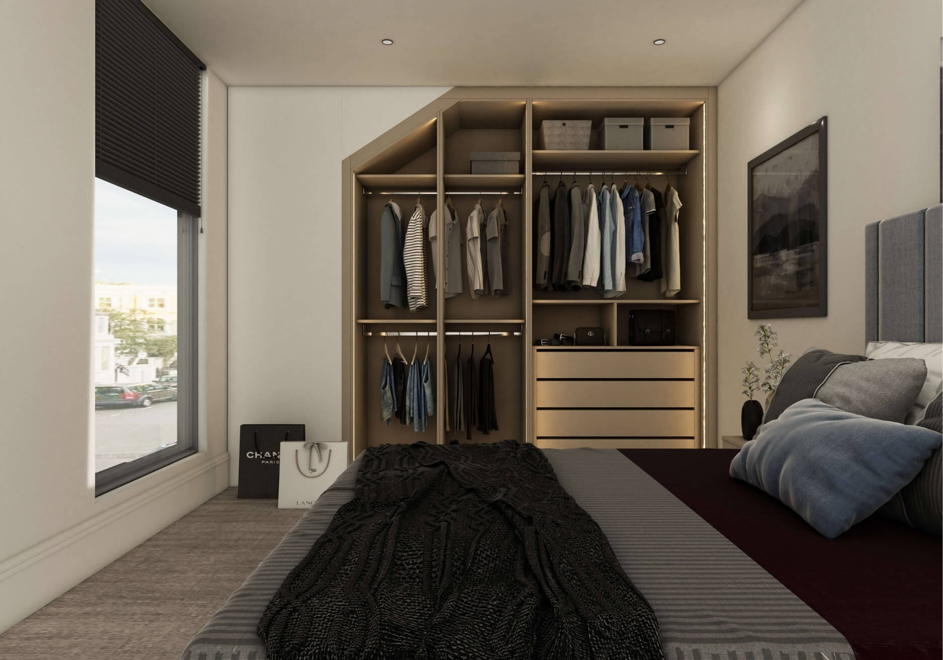 Bespoke wardrobe finish detail London DJSpjqT