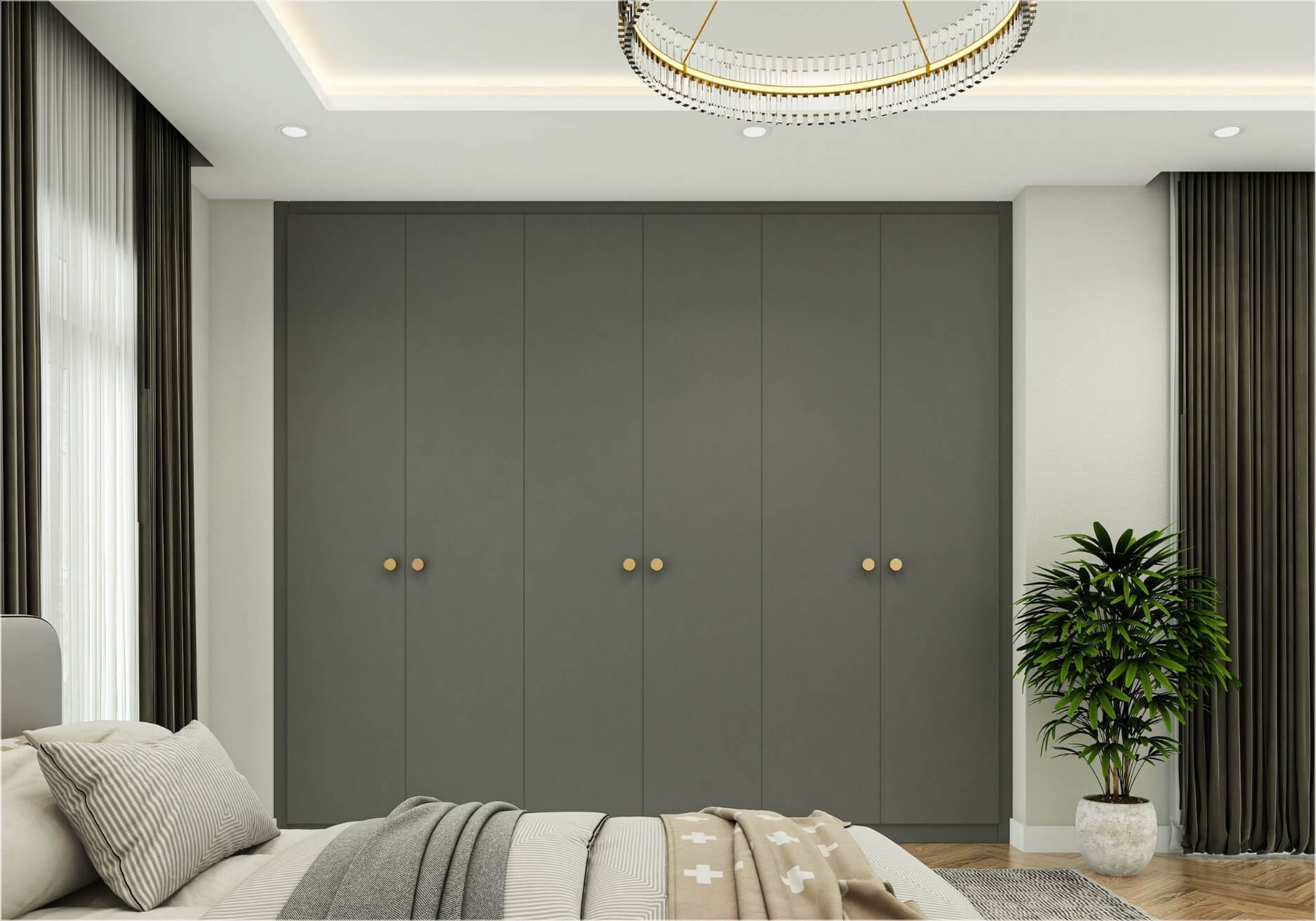 Fitted bedroom wardrobe London