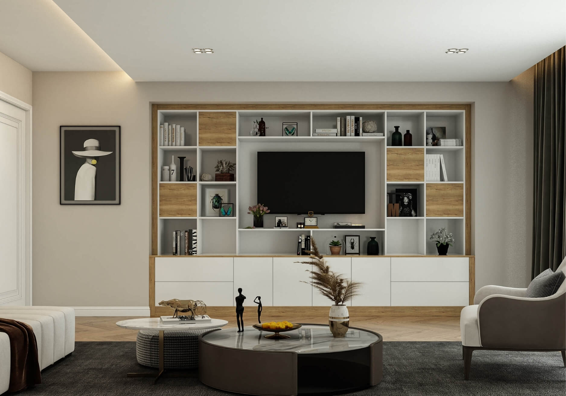 Fitted wardrobe and kitchen project London