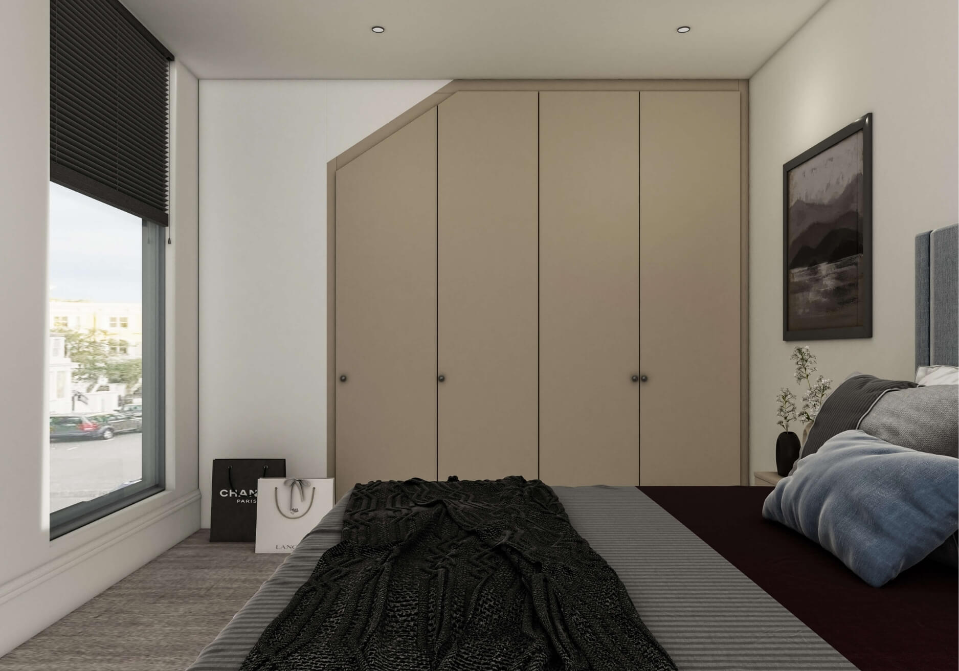 Loft wardrobe storage solution London