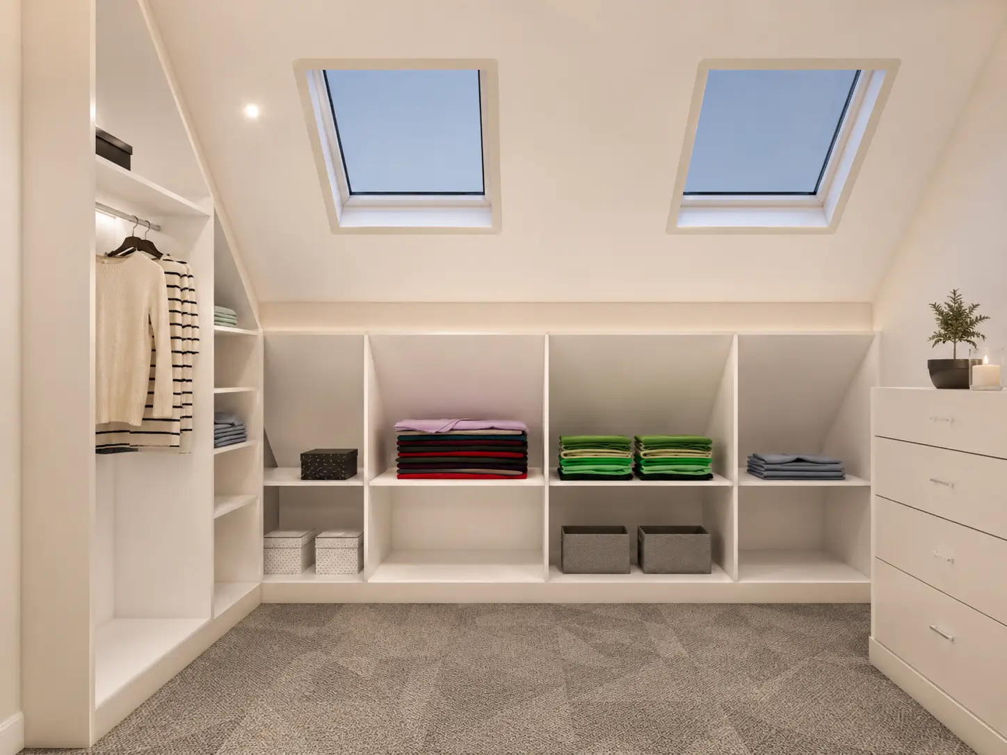 Bespoke Attic Fitted Wardrobes with Floor-to-Ceiling Storage  Loft Wardrobe Project