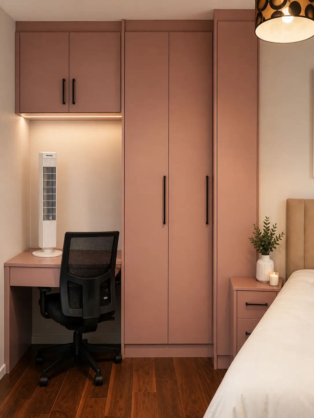 Built In Wardrobe with Attached Workstation