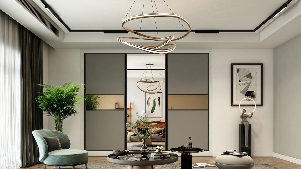 Modern sliding wardrobe design, London